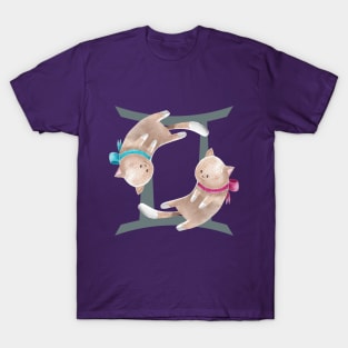 Kitty Horoscope: Gemini T-Shirt